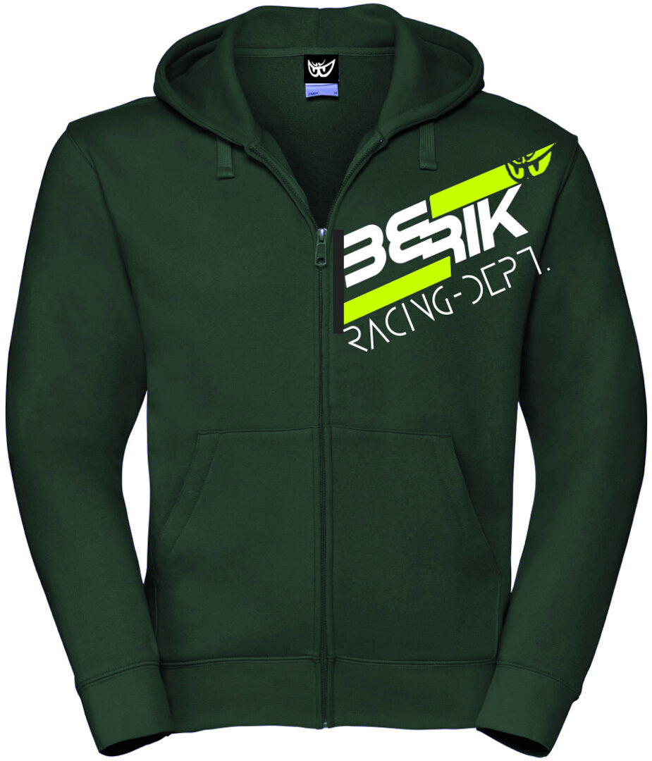 Berik Racing Zip Hoodie#color_green-white