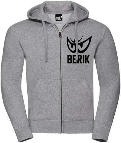 Berik Classic Z Zip Hoodie#color_grey-black