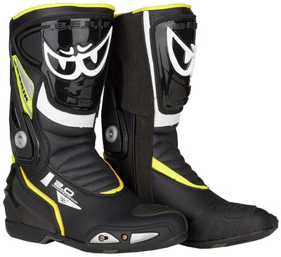 Berik Shaft 2.0 Motorcycle Boots#color_black-yellow