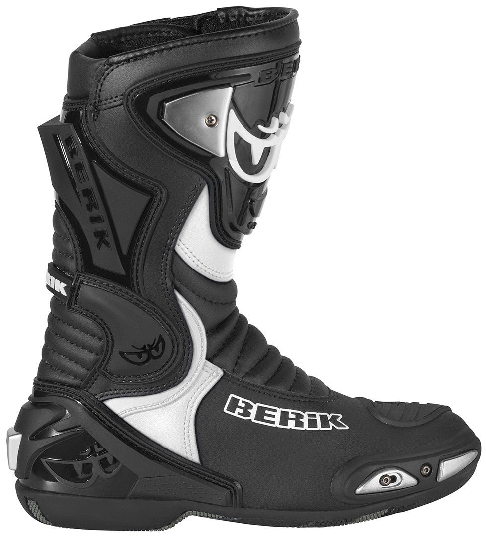 Berik Losail Motorcycle Boots#color_black-white