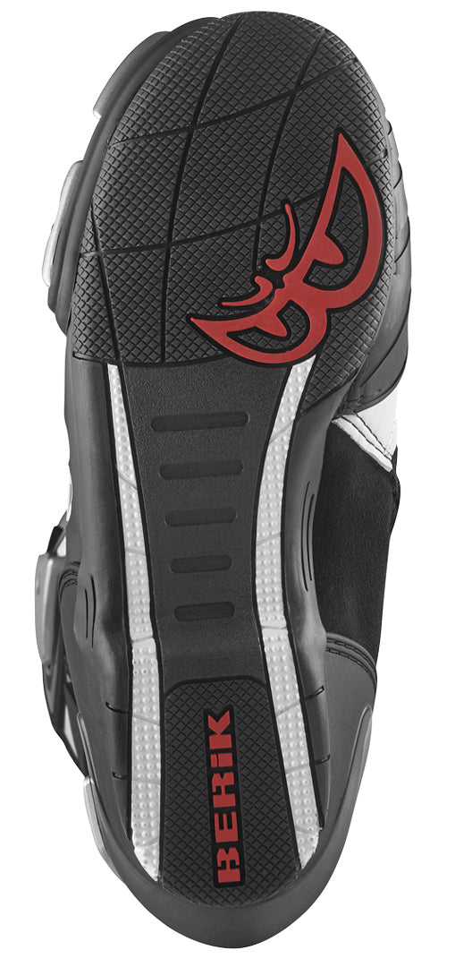 Berik Race-X EVO Motorcycle Boots#color_black-white-red