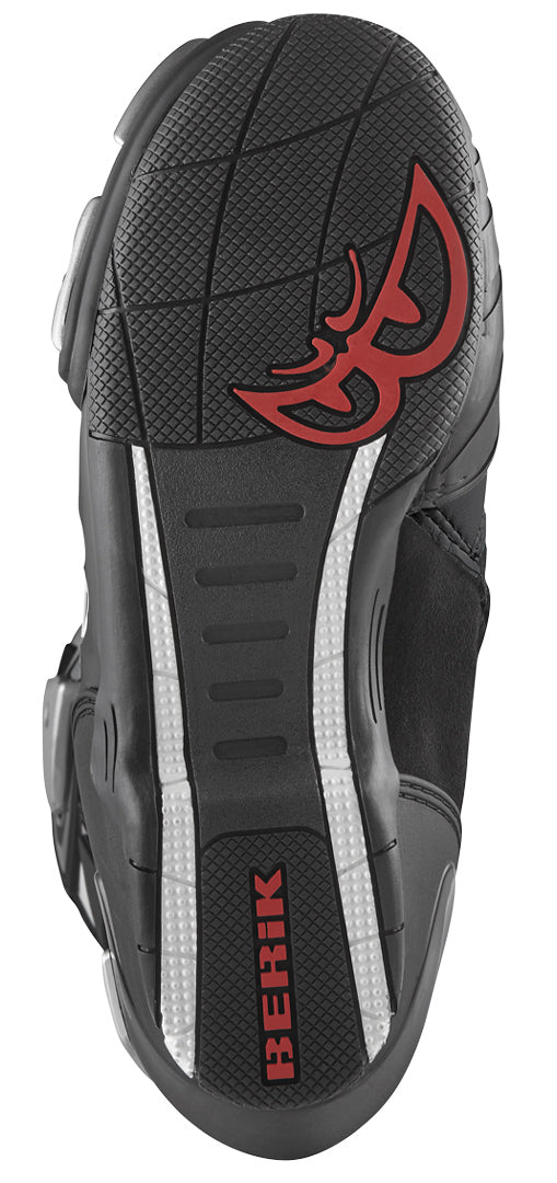 Berik Race-X EVO Motorcycle Boots#color_black-white-grey