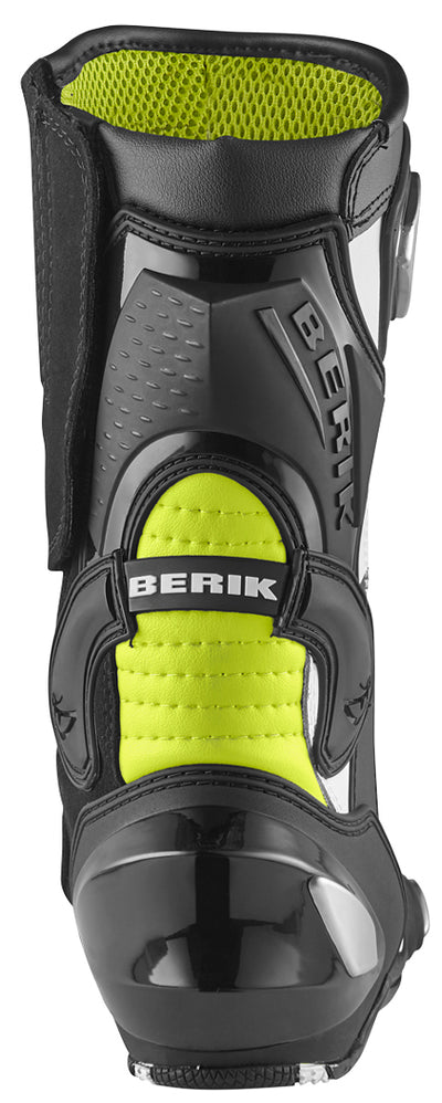 Berik Race-X EVO Motorcycle Boots#color_black-white-yellow