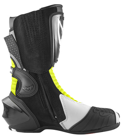 Berik Race-X EVO Motorcycle Boots#color_black-white-yellow