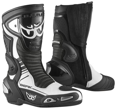 Berik Race-X EVO Motorcycle Boots#color_black-white