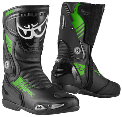 Berik Shaft 3.0 Motorcycle Boots#color_black-green