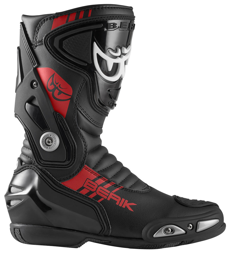 Berik Shaft 3.0 Motorcycle Boots#color_black-red