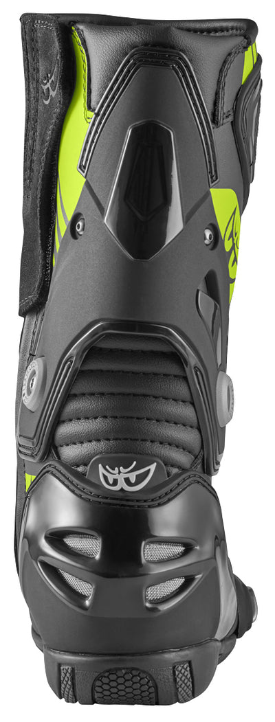 Berik Shaft 3.0 Motorcycle Boots#color_black-yellow-fluo