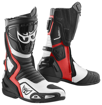 Berik Donington Motorcycle Boots#color_black-white-red