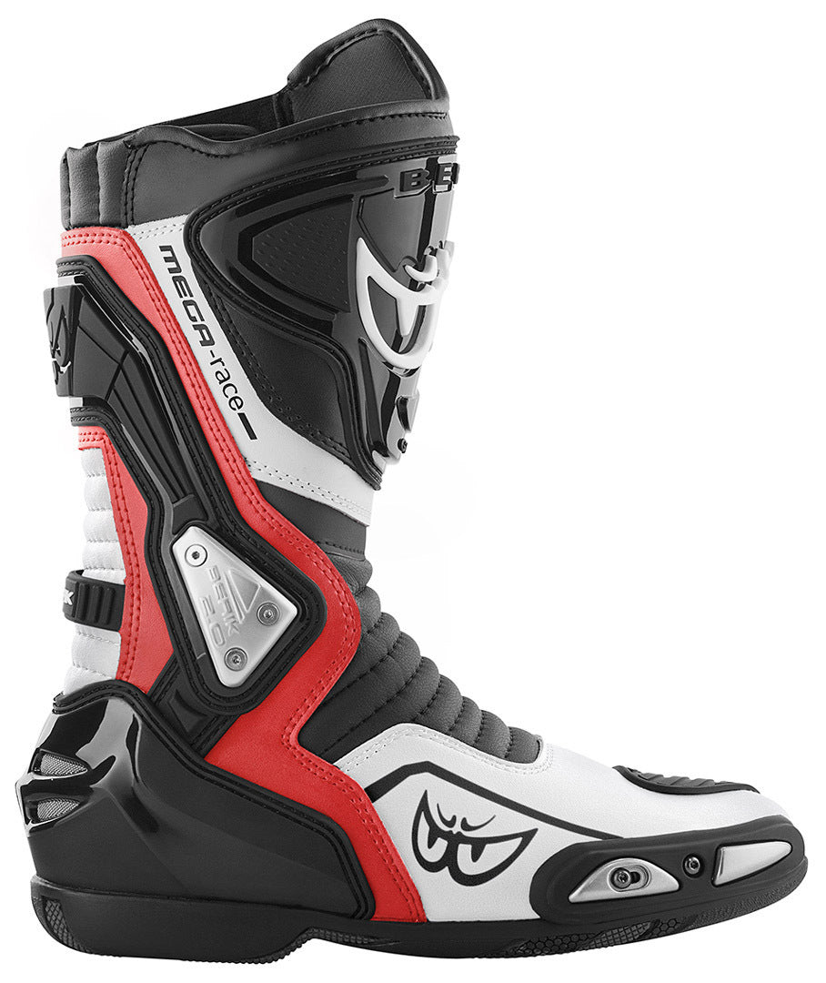 Berik Donington Motorcycle Boots#color_black-white-red