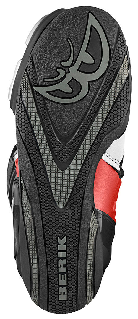 Berik Donington Motorcycle Boots#color_black-white-red