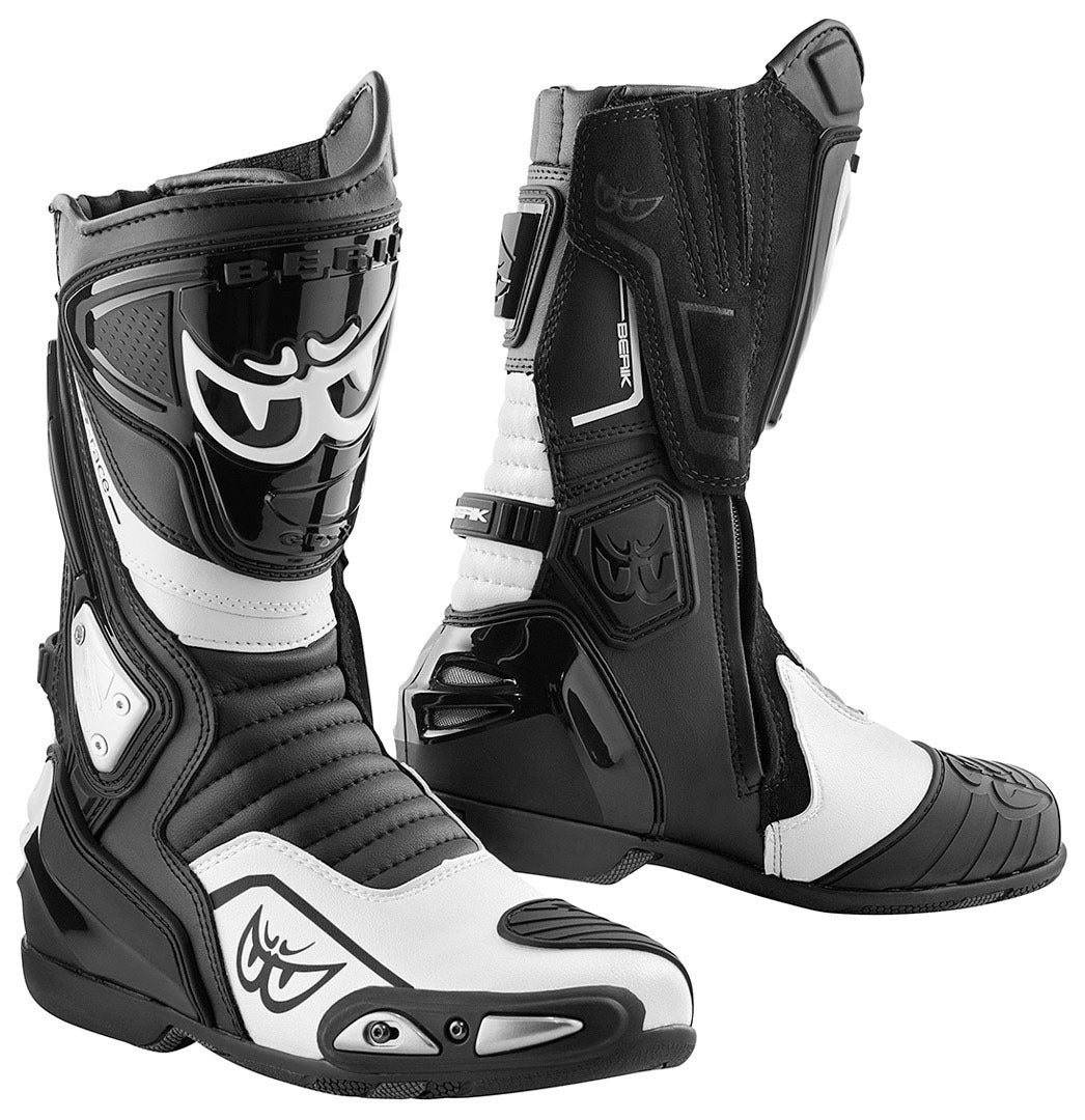 Berik Donington Motorcycle Boots#color_black-white