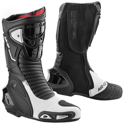 Berik Cartagena Air Motorcycle Boots#color_black-white