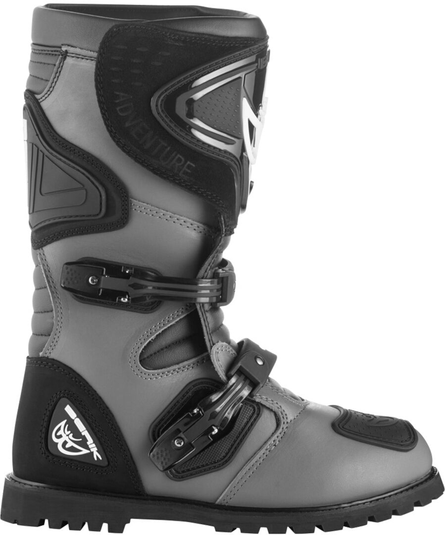 Berik All Terrain Adventure Waterproof Motorcycle Boots#color_black-grey