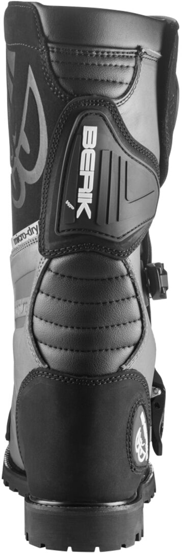 Berik All Terrain Adventure Waterproof Motorcycle Boots#color_black-grey