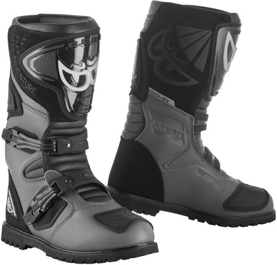 Berik All Terrain Adventure Waterproof Motorcycle Boots#color_black-grey