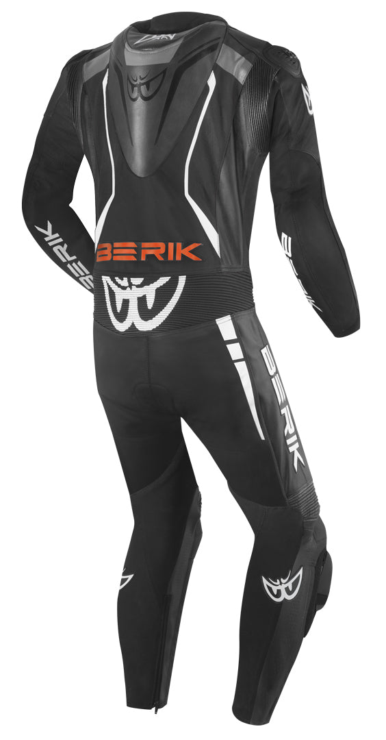 Berik Absolute GP One Piece Motorcycle Leather Suit#color_black-orange