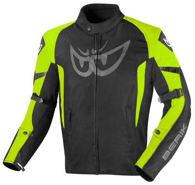 Berik Tourer Evo waterproof  Motorcycle Textile Jacket#color_black-yellow