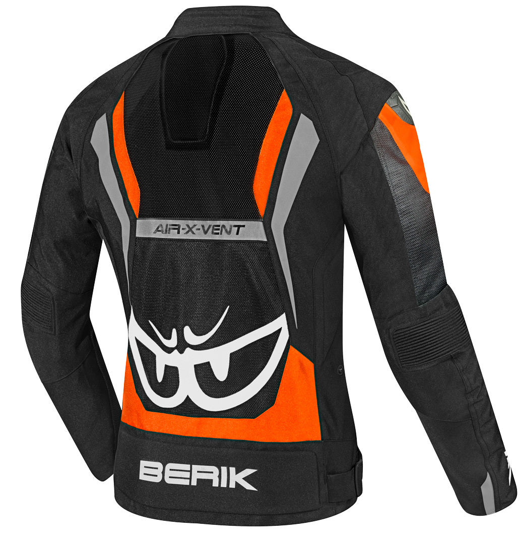 Berik Imola Air Ladies Motorcycle Textile Jacket#color_black-white-orange