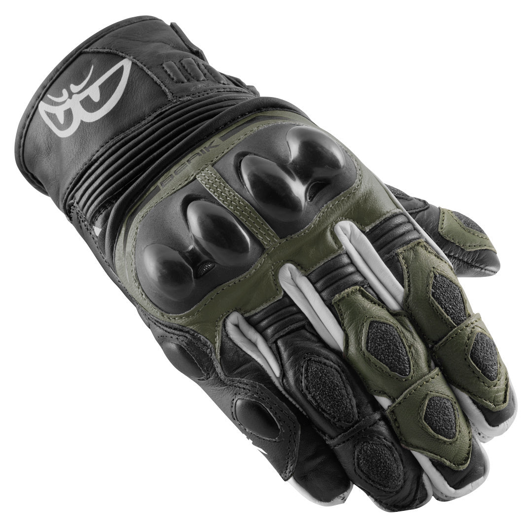 Berik Nador Motocycle Gloves#color_black-green