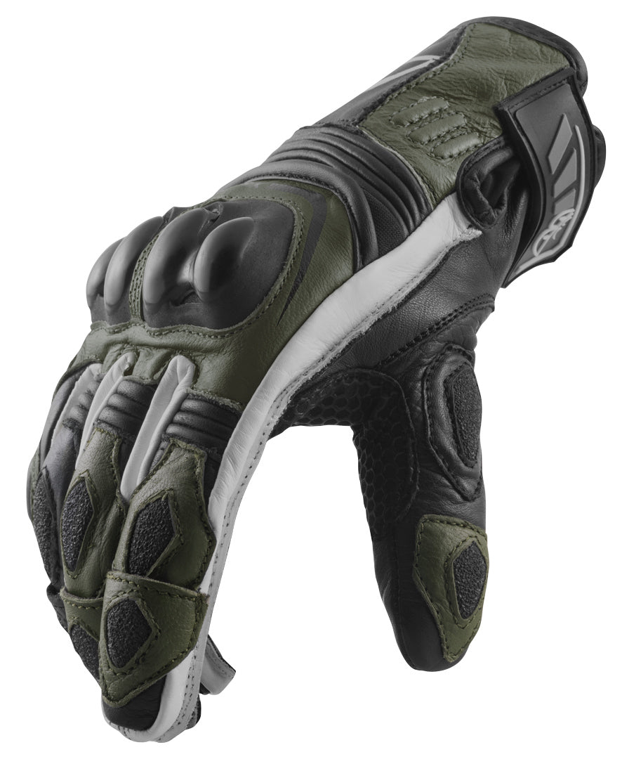 Berik Nador Motocycle Gloves#color_black-green