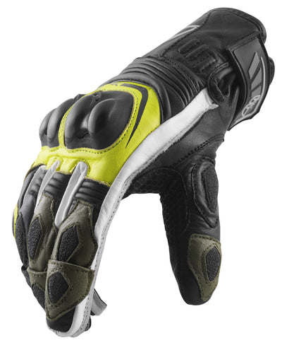 Berik Nador Motocycle Gloves#color_black-neon-yellow-green