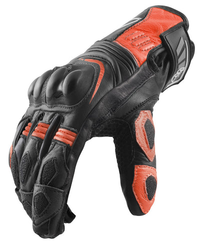 Berik Nador Motocycle Gloves#color_black-neon-red