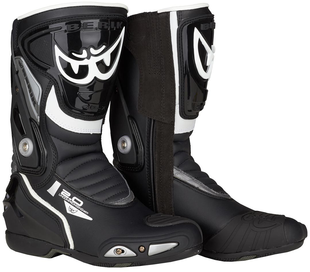 Berik Shaft 2.0 Motorcycle Boots#color_black-grey-white