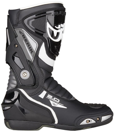 Berik Shaft 2.0 Motorcycle Boots#color_black-grey-white