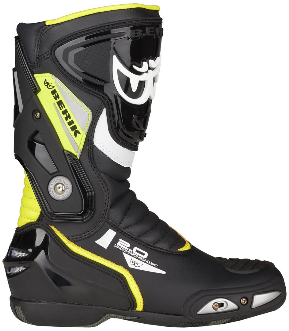 Berik Shaft 2.0 Motorcycle Boots#color_black-yellow