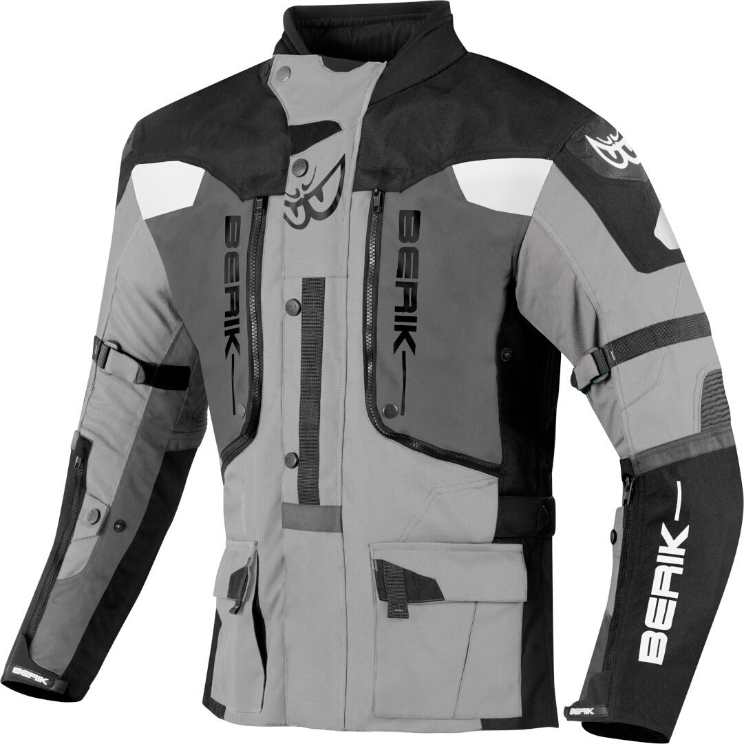 Berik Dakota Waterproof 3in1 Motorcycle Textile Jacket#color_black-anthracite-grey