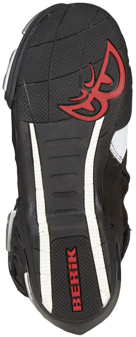 Berik Race-X Racing Motorcycle Boots#color_black-white