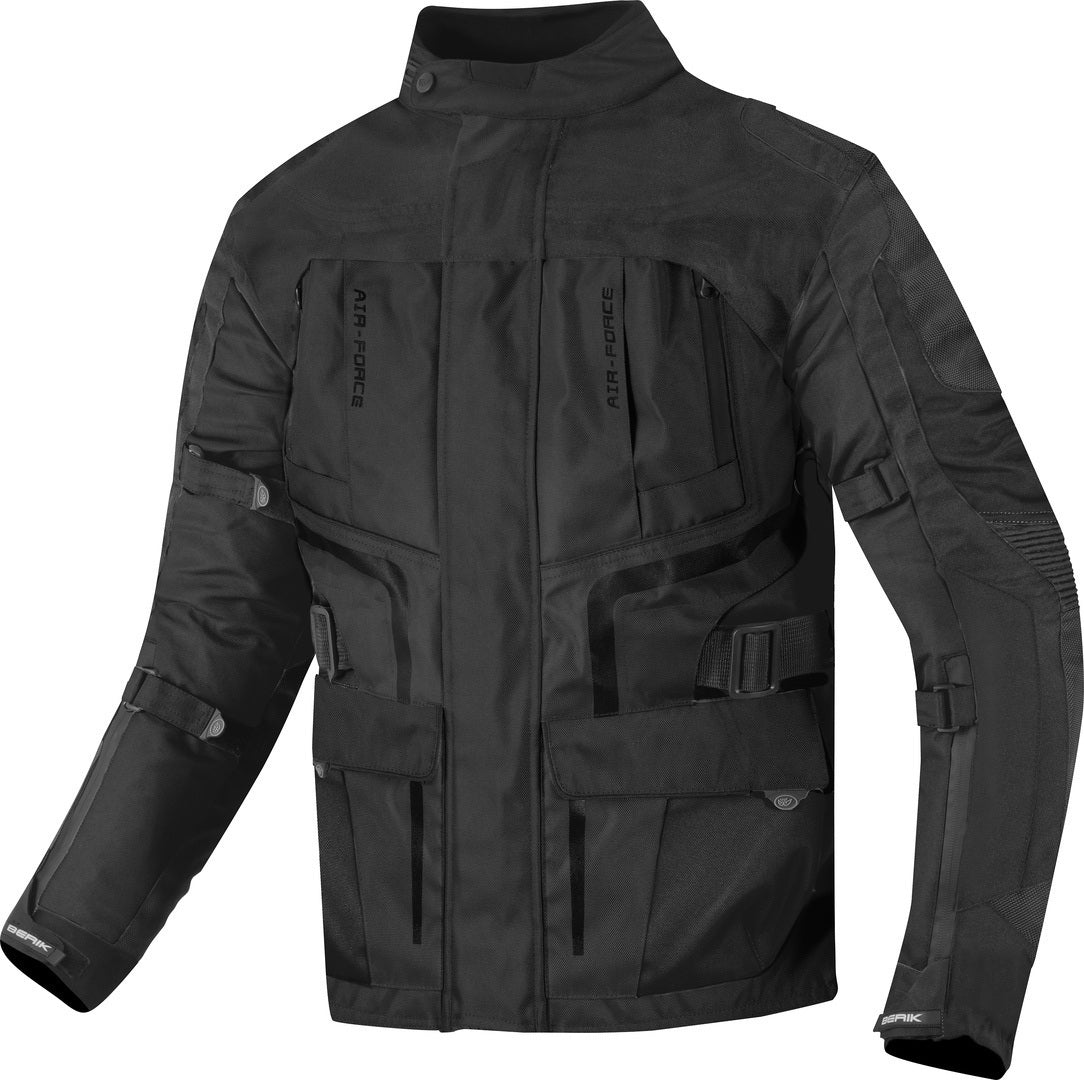 Berik Safari Waterproof 3in1 Motorcycle Textile Jacket#color_black