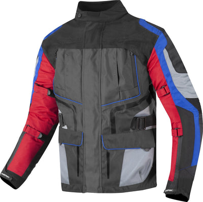 Berik Safari Waterproof 3in1 Motorcycle Textile Jacket#color_black-red-blue