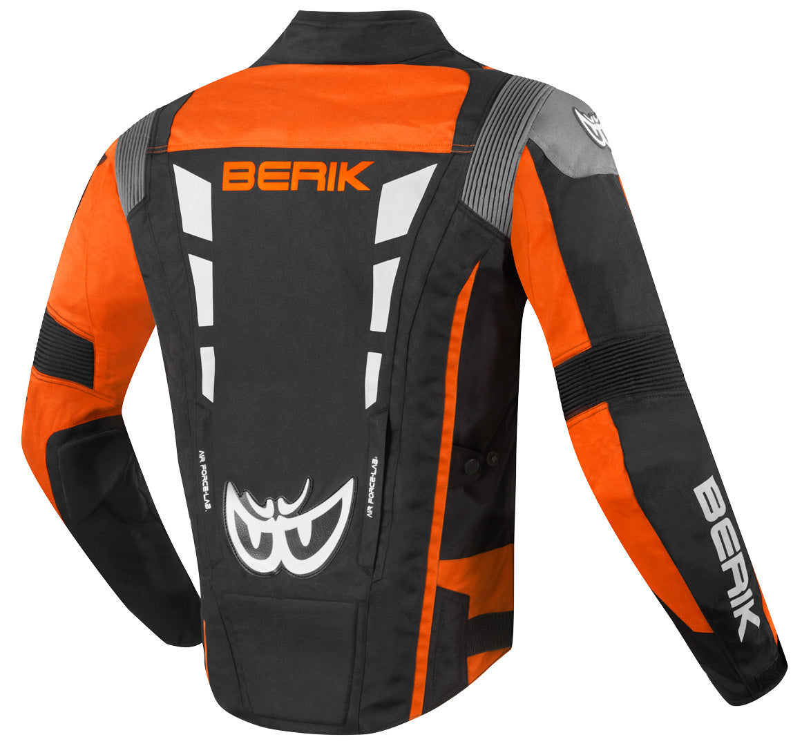 Berik Torino Evo Waterproof Motorcycle Textile Jacket#color_black-orange