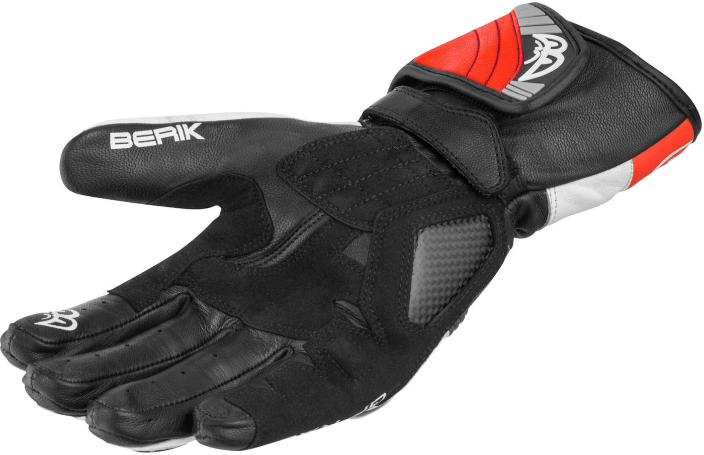 Berik Zoldar Ladies Motorcycle Gloves#color_black-red