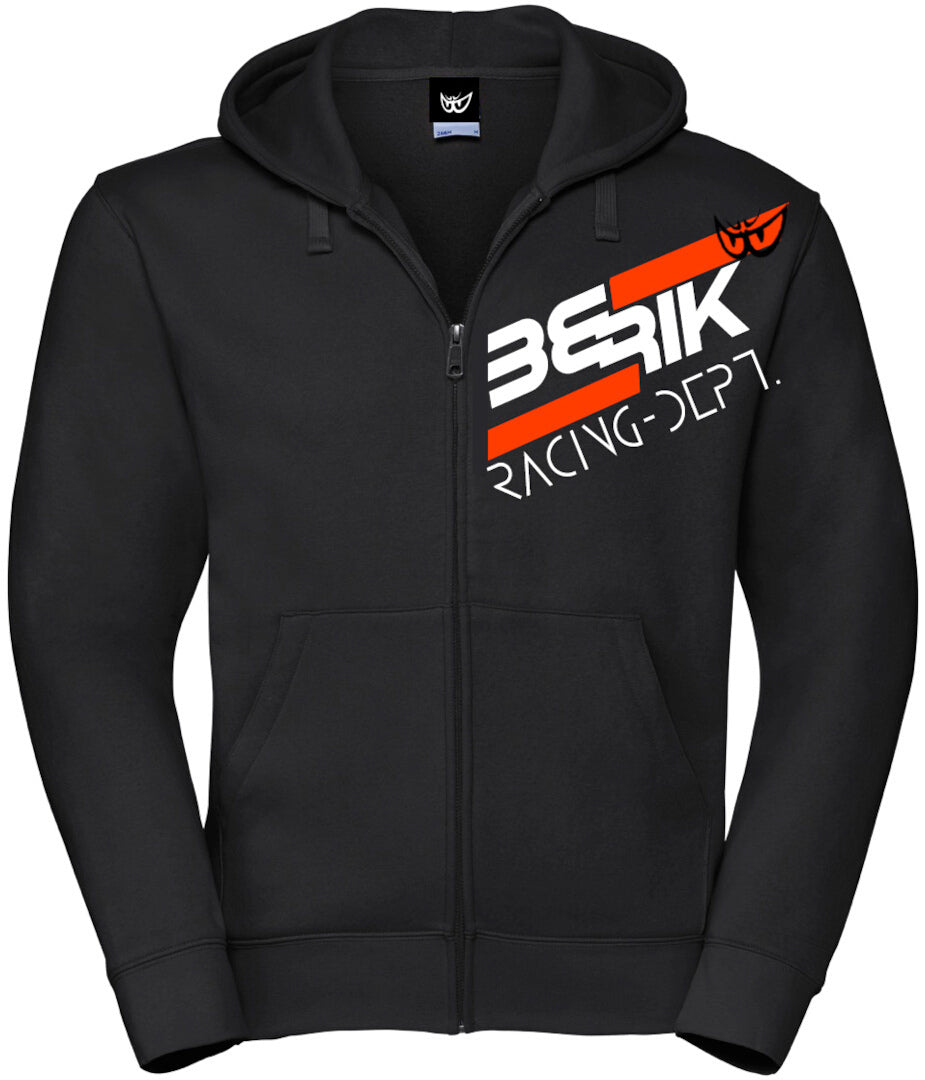 Berik Racing Zip Hoodie#color_black-white