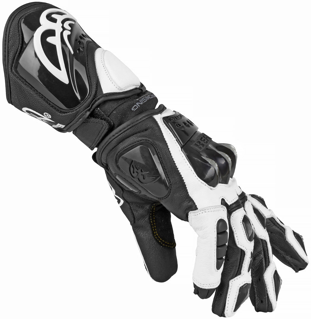 Berik MIsano Motorcycle Gloves#color_black-white