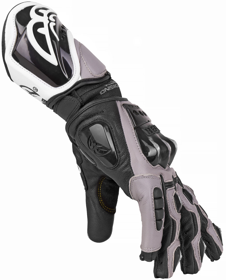 Berik MIsano Motorcycle Gloves#color_black-grey