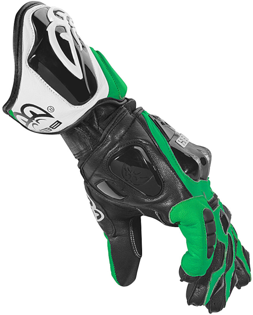 Berik MIsano Motorcycle Gloves#color_black-green