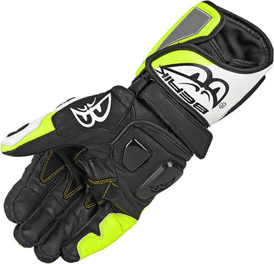 Berik MIsano Motorcycle Gloves#color_black-yellow