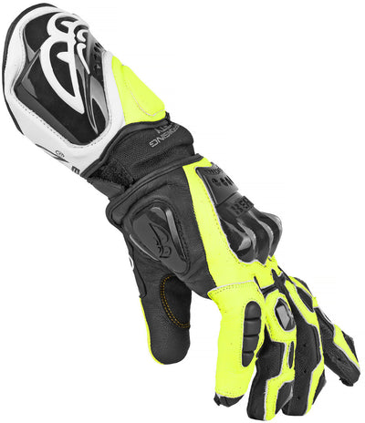 Berik MIsano Motorcycle Gloves#color_black-yellow