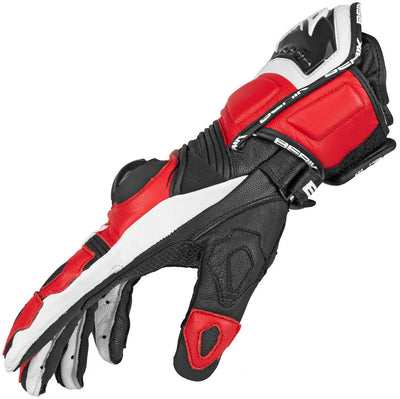 Berik Spa Motorcycle Gloves#color_black-red