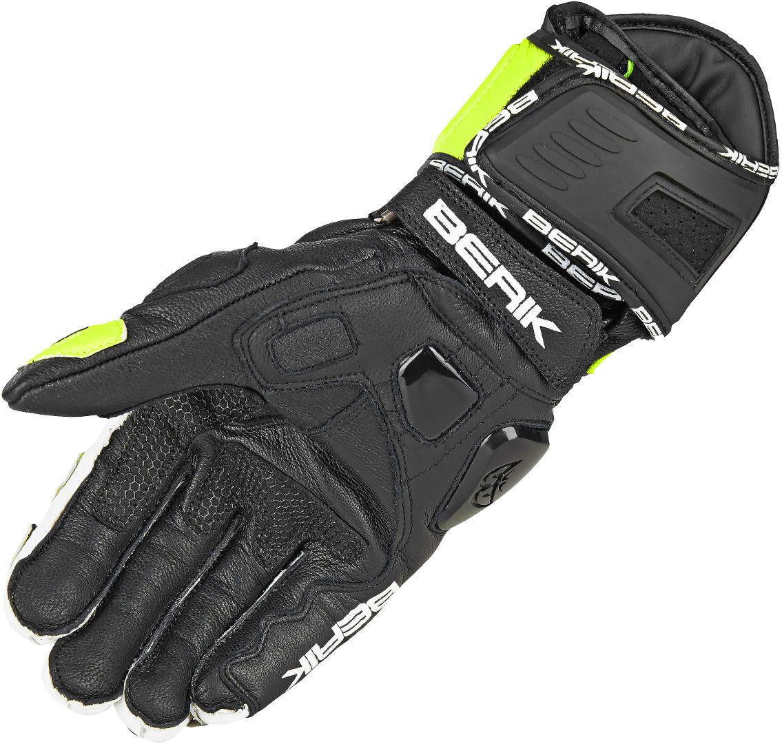 Berik Spa Motorcycle Gloves#color_black-yellow