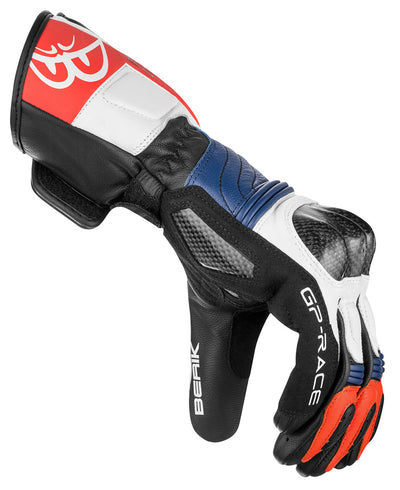 Berik Zoldar Motorcycle Gloves#color_black-white-red-blue