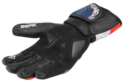 Berik Zoldar Motorcycle Gloves#color_black-white-red-blue