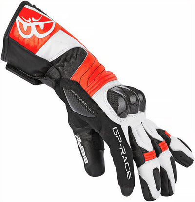 Berik Zoldar Motorcycle Gloves#color_black-neon-red-white