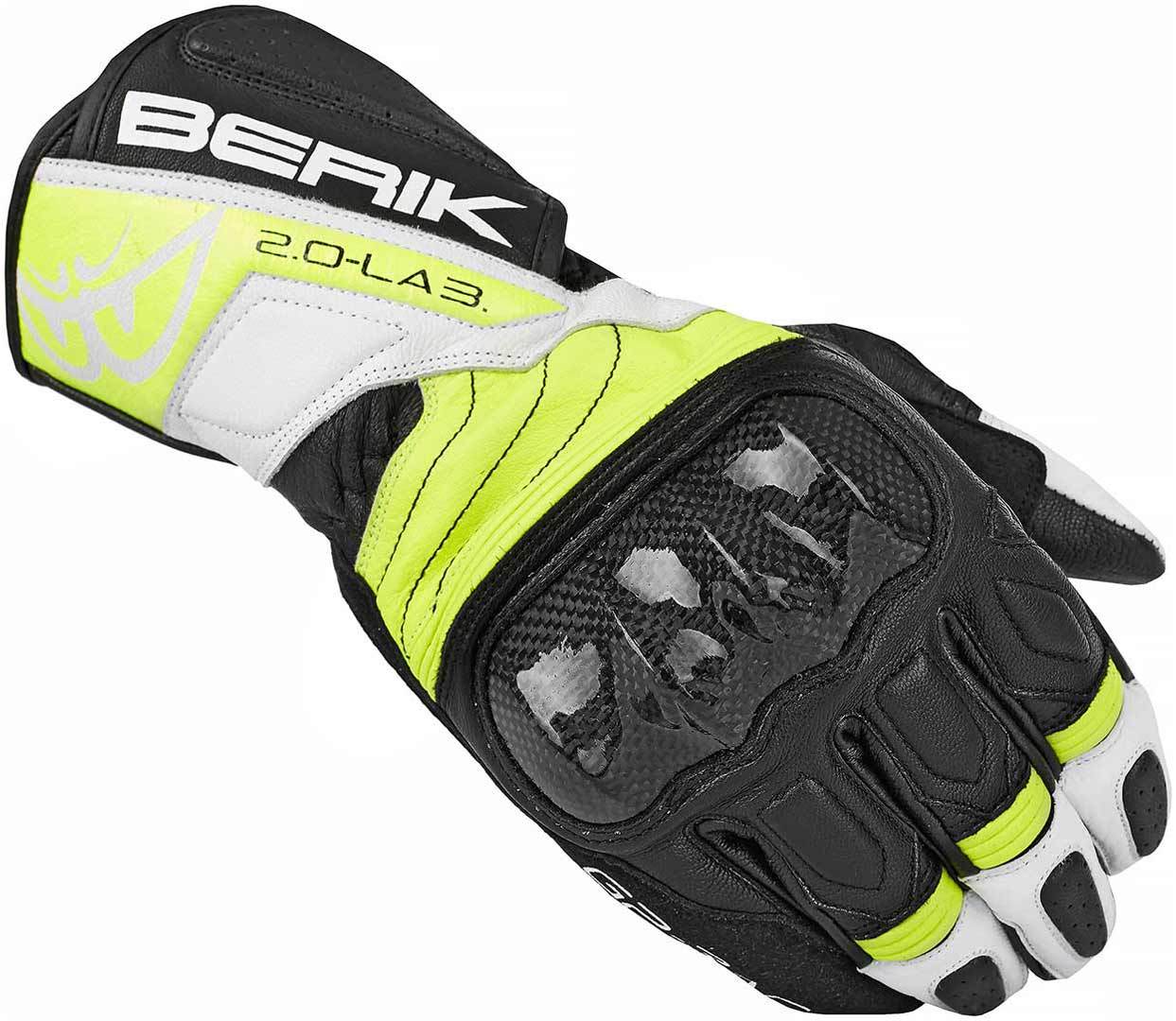 Berik Zoldar Motorcycle Gloves#color_black-yellow