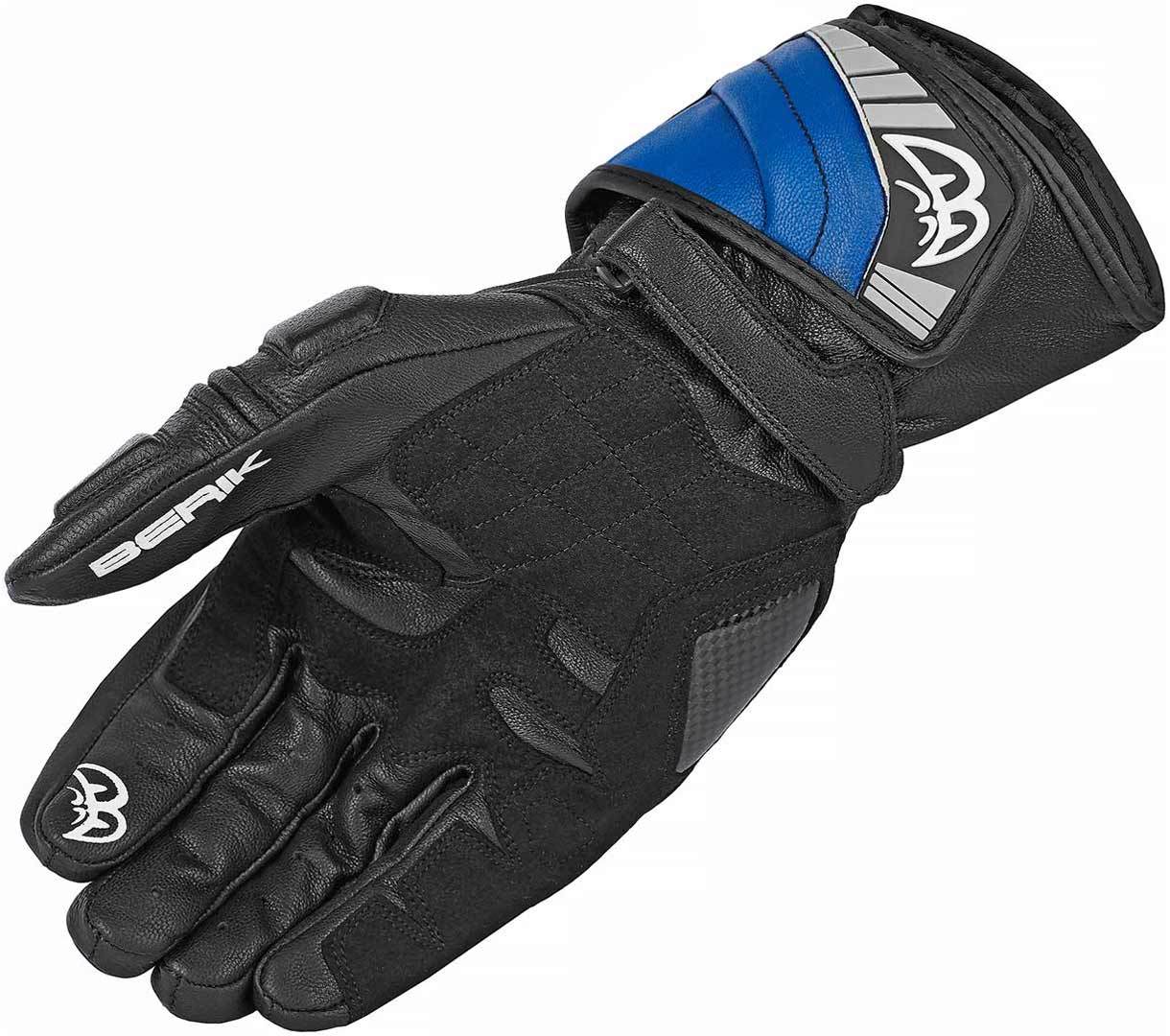 Berik Zoldar Motorcycle Gloves#color_black-blue-white