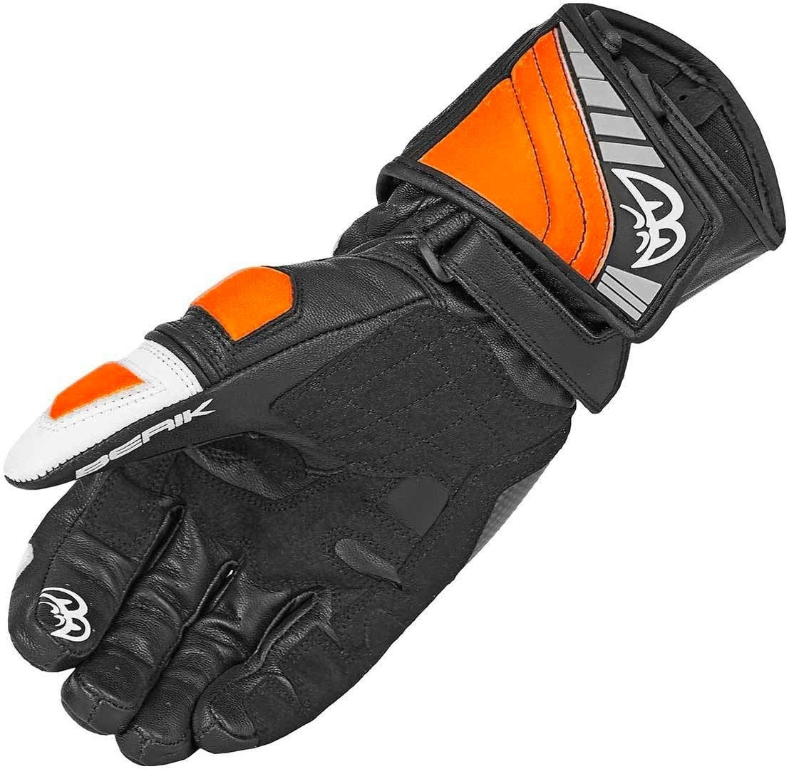 Berik Zoldar Motorcycle Gloves#color_black-orange